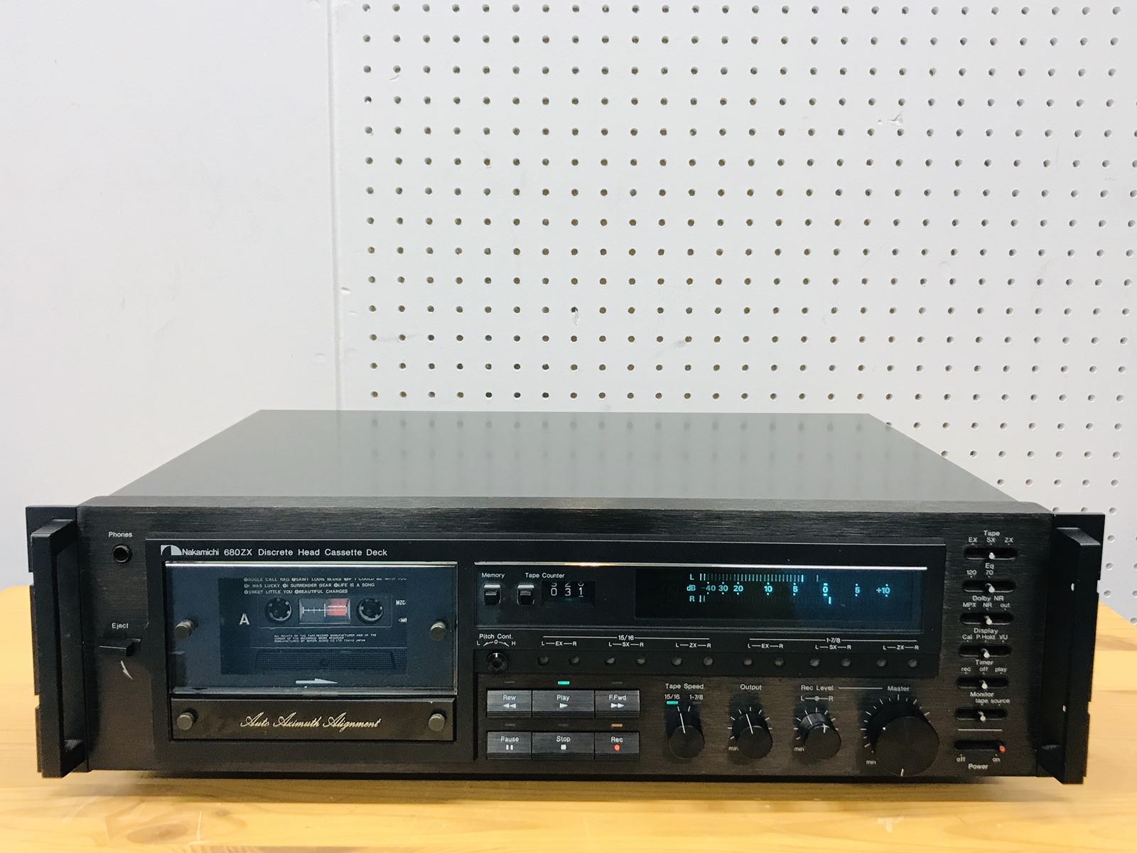 ナカミチの高級カセットデッキ「Nakamichi 482」 ジャンク品扱い